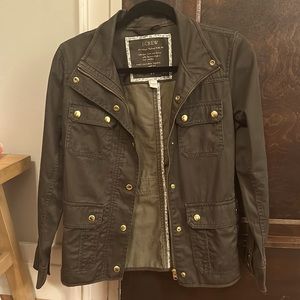 J Crew Army Green Jacket With Pockets